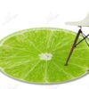 Lime Round Carpet Floor Rug Living Room Bedroom Decor Round Area Rug Carpet