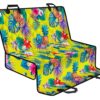 Lime Hawaiian Pineapple Pattern Print Pet Car Back Seat Cover - 181aa42fefb1