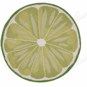 Lime Slice Round Carpet Floor Rug Living Room Bedroom Decor Round Area Rug Carpet