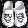 Lion Face Shoes – Cool Zoo Animals Crocs Clog Clog Birthday Gift For Man Son Father Brother