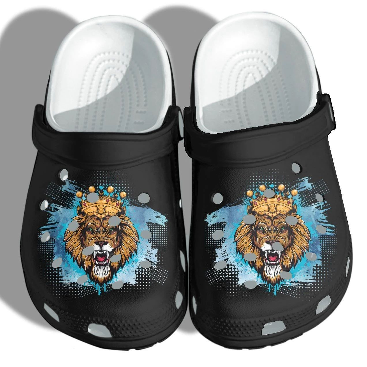 Lion Father Black King Shoes Crocs Clog Husband Gifts – Black Lion Croc Shoes Gifts Fathers Day 2021 For Mens And Womens Lion Father Black King Shoes Crocs Clog Husband Gifts – Black Lion Croc Shoes Gifts Fathers Day 2021 For Mens And Womens
