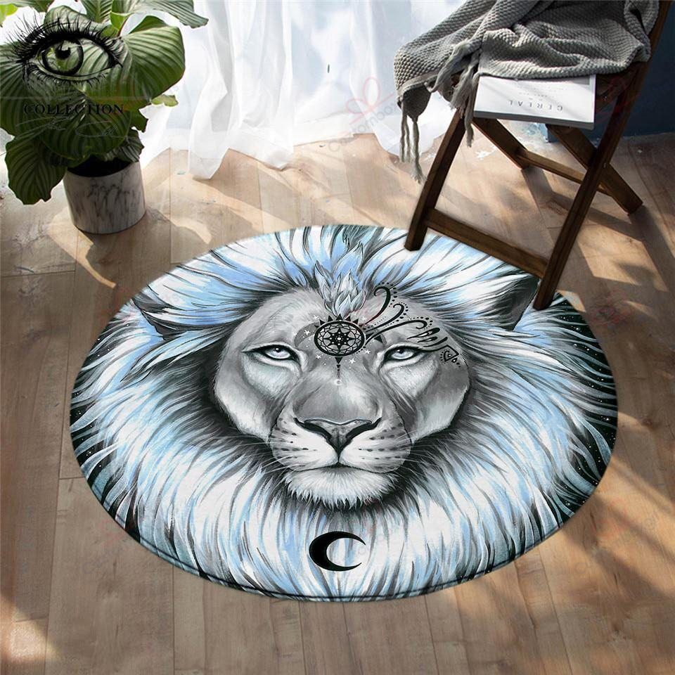 Lion Galaxy Dreamcatcher Round Carpet Floor Rug Living Room Bedroom Decor Round Area Rug Carpet Lion Galaxy Dreamcatcher Round Carpet Floor Rug Living Room Bedroom Decor Round Area Rug Carpet