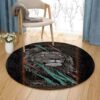 Lion Grunge Painting Round Carpet Floor Rug Living Room Bedroom Decor Round Area Rug Carpet