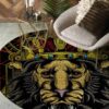Lion Painting Round Carpet Floor Rug Living Room Bedroom Decor Round Area Rug Carpet