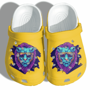 Lion Shoes Crocs Clog Beach – Lion Summer Vibes Beach Croc Shoes Gifts Men Fathers Day 2021