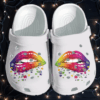 Lip Rainbow Puzzle Shoes Crocs Clog For Autism Girls – Autism Awareness Puzzle Cute Crocs Clog Shoes Gifts Daughter Women