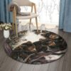 Little Bear And Bee Round Carpet Floor Rug Living Room Bedroom Decor Round Area Rug Carpet