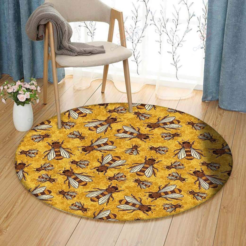 Little Bee 1 Round Carpet Floor Rug Living Room Bedroom Decor Round Area Rug Carpet Little Bee 1 Round Carpet Floor Rug Living Room Bedroom Decor Round Area Rug Carpet