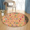 Little Birds Round Carpet Floor Rug Living Room Bedroom Decor Round Area Rug Carpet