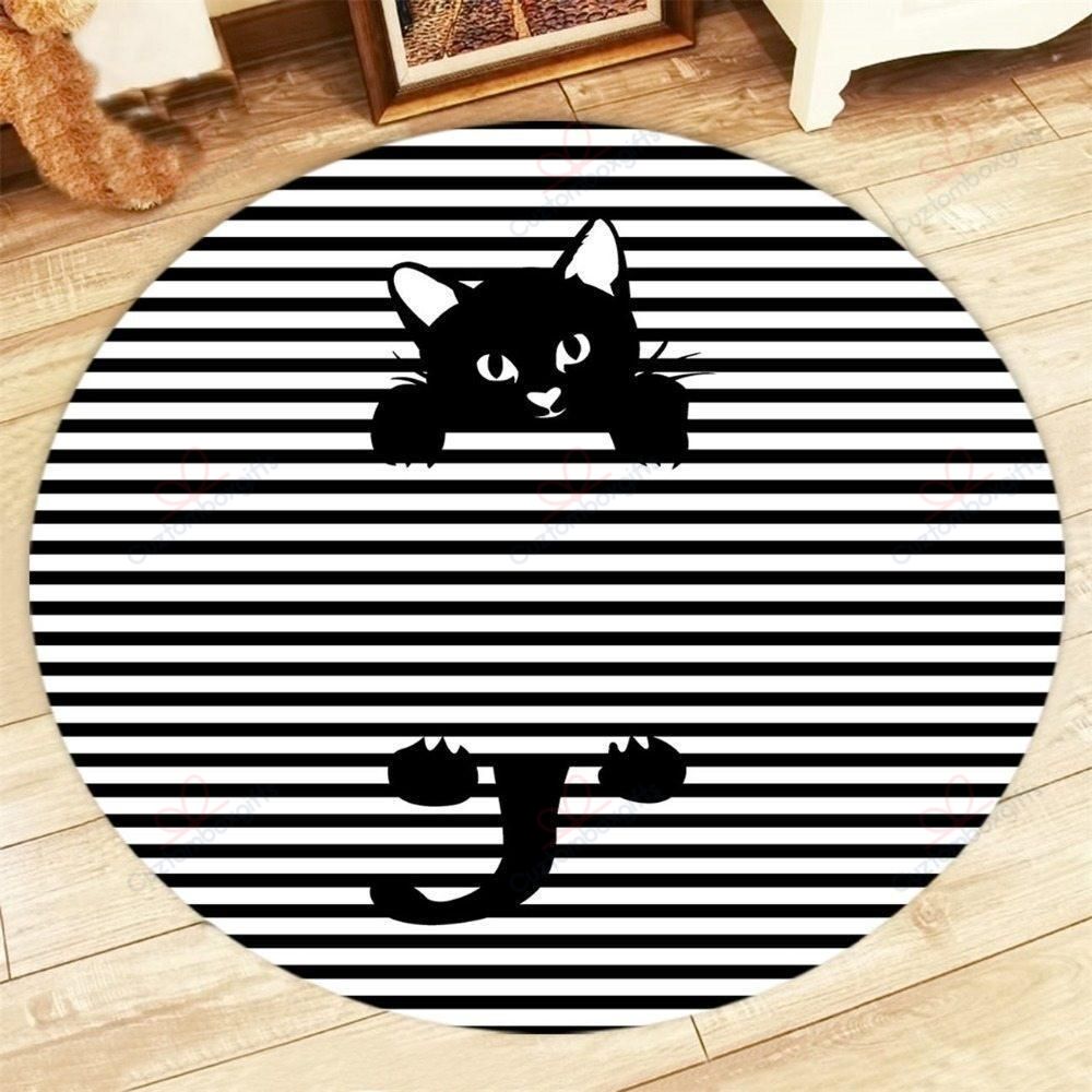 Little Cat In Cross Round Carpet Floor Rug Living Room Bedroom Decor Round Area Rug Carpet Little Cat In Cross Round Carpet Floor Rug Living Room Bedroom Decor Round Area Rug Carpet