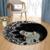 Little Elephant Round Carpet Floor Rug Living Room Bedroom Decor Round Area Rug Carpet