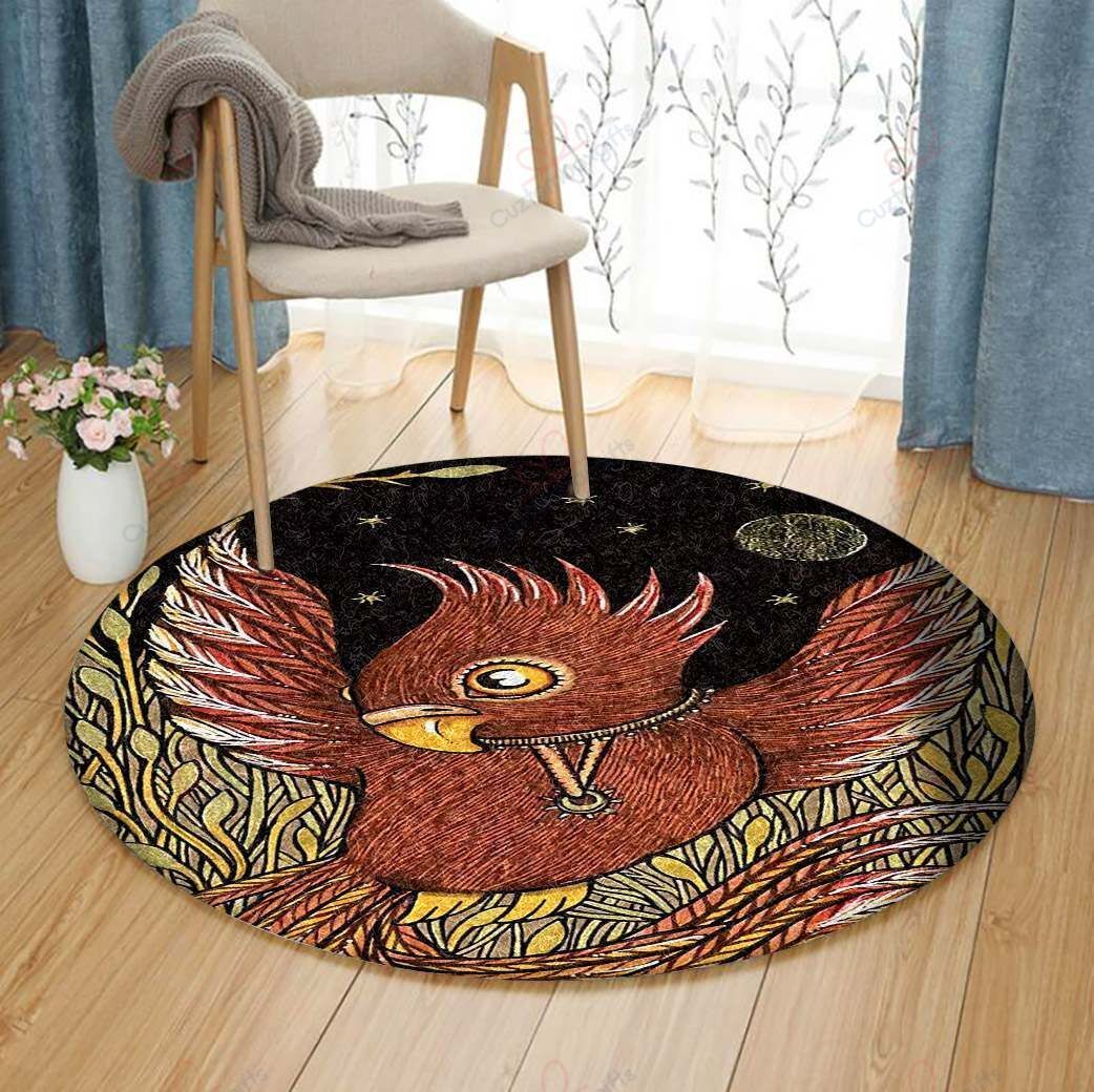 Little Phoenix Round Carpet Floor Rug Living Room Bedroom Decor Round Area Rug Carpet Little Phoenix Round Carpet Floor Rug Living Room Bedroom Decor Round Area Rug Carpet