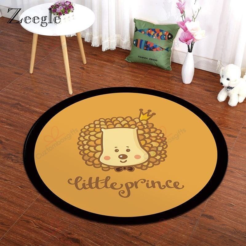 Little Prince Hedgehog Round Carpet Floor Rug Living Room Bedroom Decor Round Area Rug Carpet Little Prince Hedgehog Round Carpet Floor Rug Living Room Bedroom Decor Round Area Rug Carpet