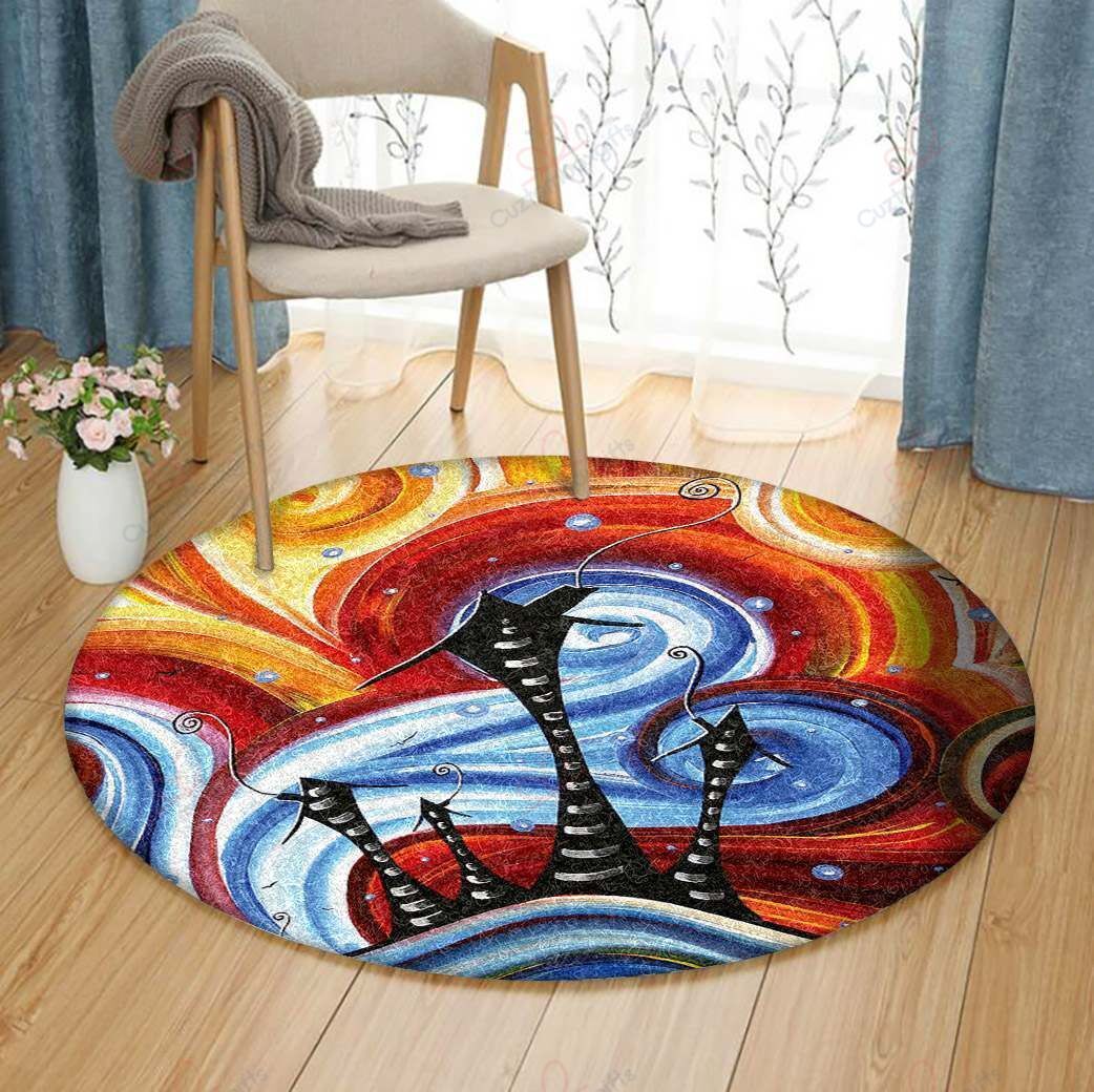 Little Village Round Carpet Floor Rug Living Room Bedroom Decor Round Area Rug Carpet Little Village Round Carpet Floor Rug Living Room Bedroom Decor Round Area Rug Carpet