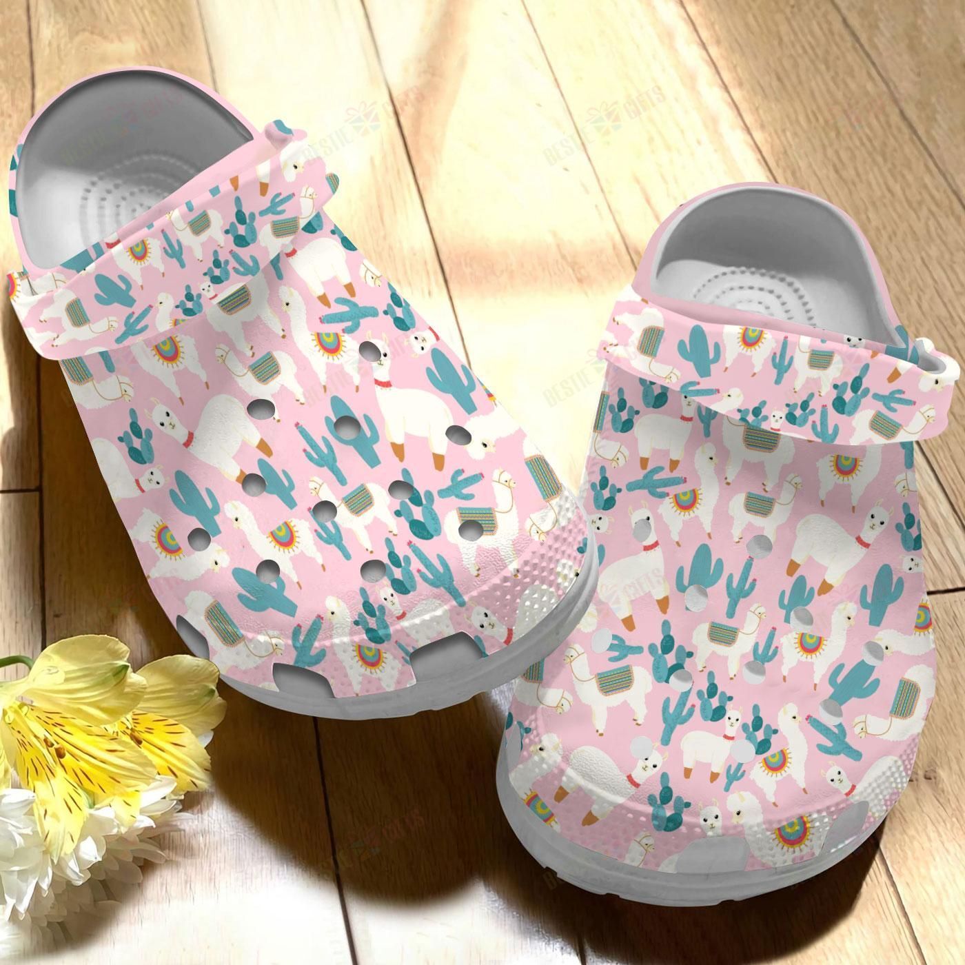 Llama Art Crocs Clog Classic Clogs Shoes Llama Art Crocs Clog Classic Clogs Shoes