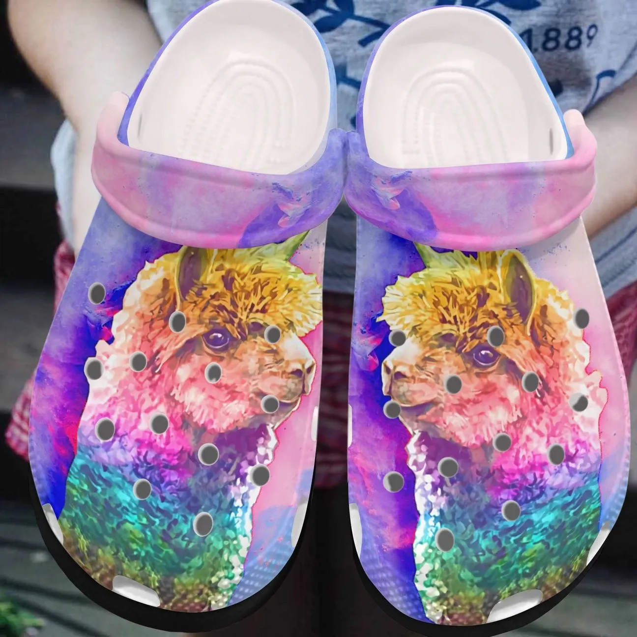 Llama Personalized Clog Custom Crocs Comfortablefashion Style Comfortable For Women Men Kid Print 3D Colorful Llama Llama Personalized Clog Custom Crocs Comfortablefashion Style Comfortable For Women Men Kid Print 3D Colorful Llama