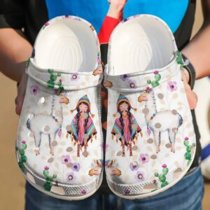 Llama Personalized Clog Custom Crocs Comfortablefashion Style Comfortable For Women Men Kid Print 3D Cute Llama