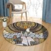 Llamas Round Carpet Floor Rug Living Room Bedroom Decor Round Area Rug Carpet