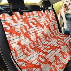 Lobster Stripe Pattern Car Back Seat Cover Dog Car Seat Covers - efd75f15420b