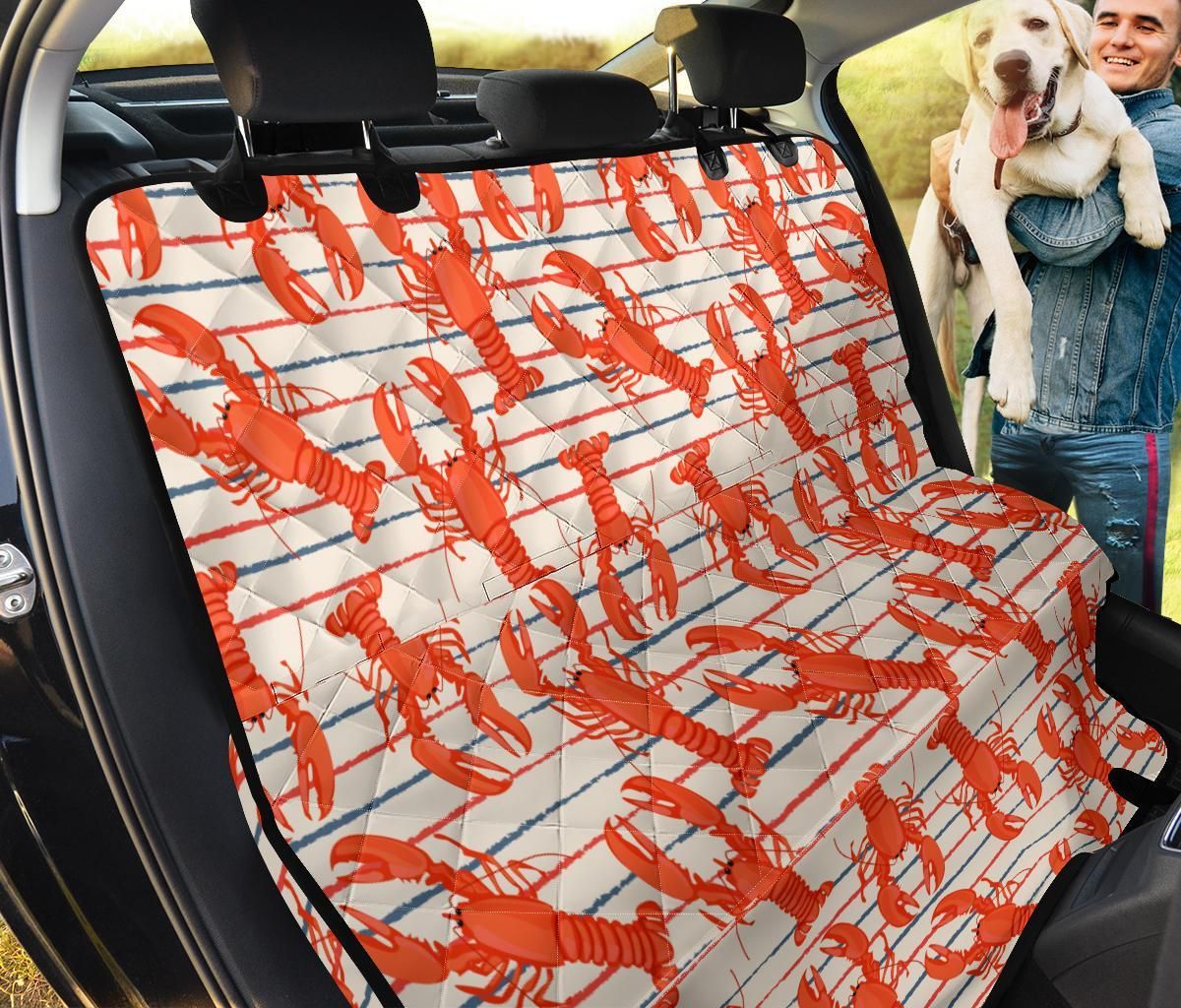 Lobster Stripe Pattern Car Back Seat Cover Dog Car Seat Covers - efd75f15420b Lobster Stripe Pattern Car Back Seat Cover Dog Car Seat Covers - efd75f15420b