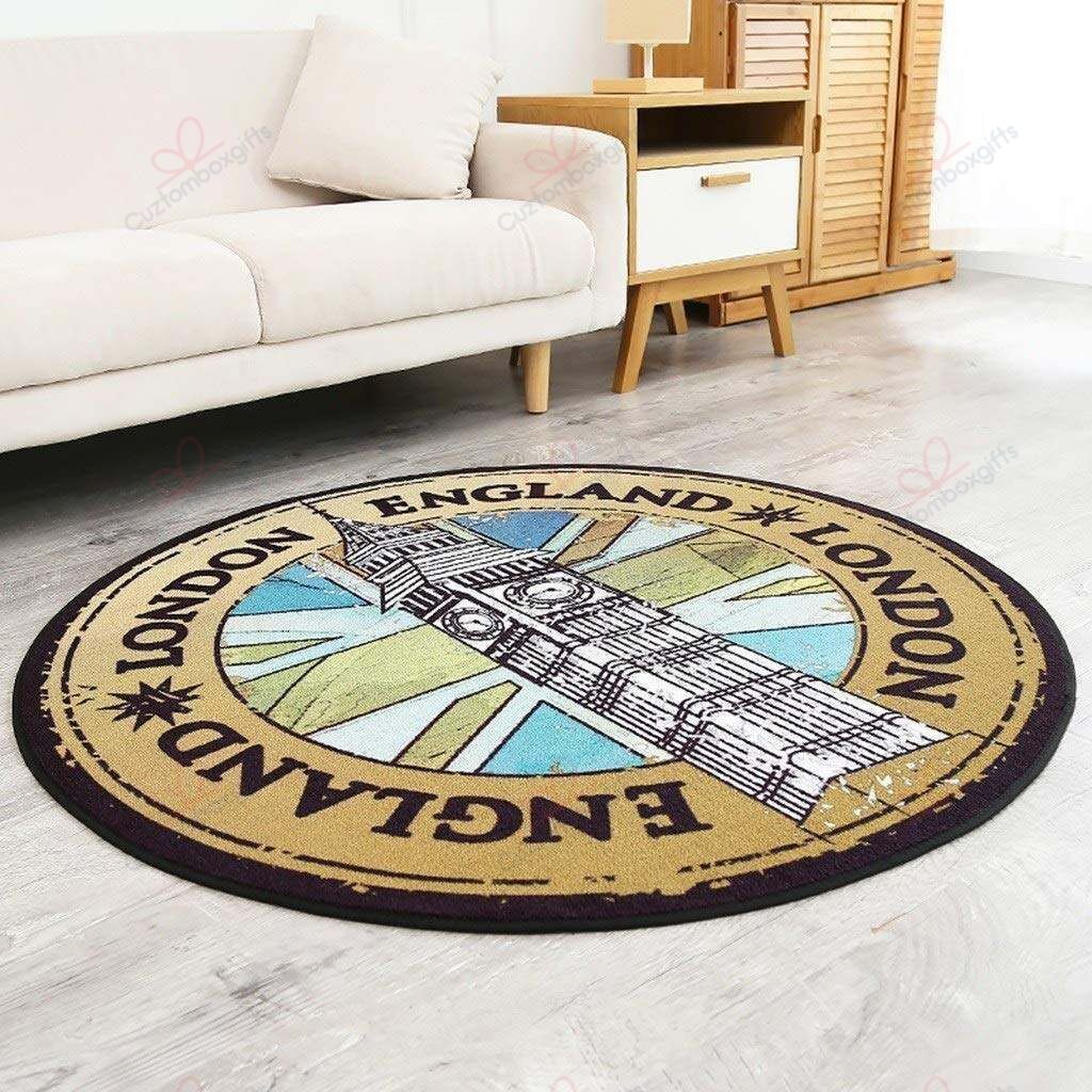 London Century Round Carpet Floor Rug Living Room Bedroom Decor Round Area Rug Carpet London Century Round Carpet Floor Rug Living Room Bedroom Decor Round Area Rug Carpet