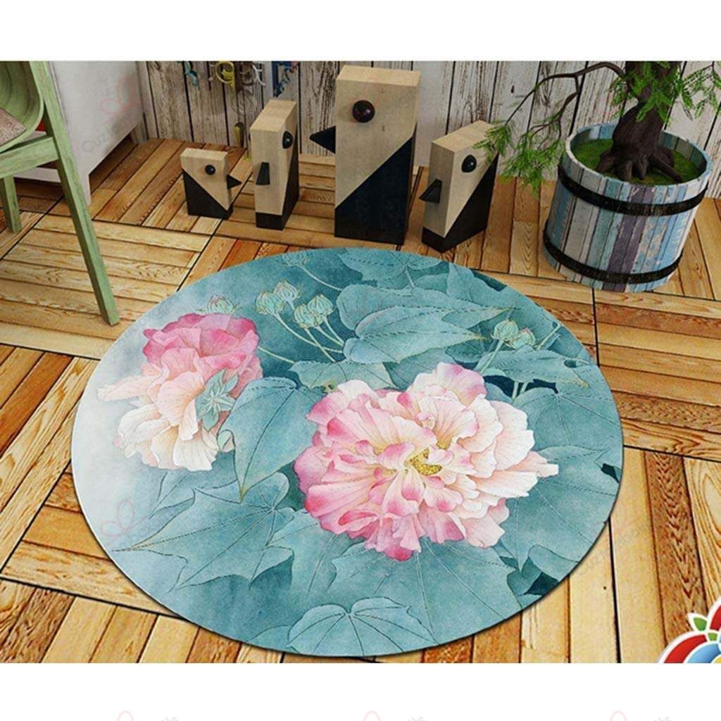 Lotus Round Carpet Floor Rug Living Room Bedroom Decor Round Area Rug Carpet Lotus Round Carpet Floor Rug Living Room Bedroom Decor Round Area Rug Carpet