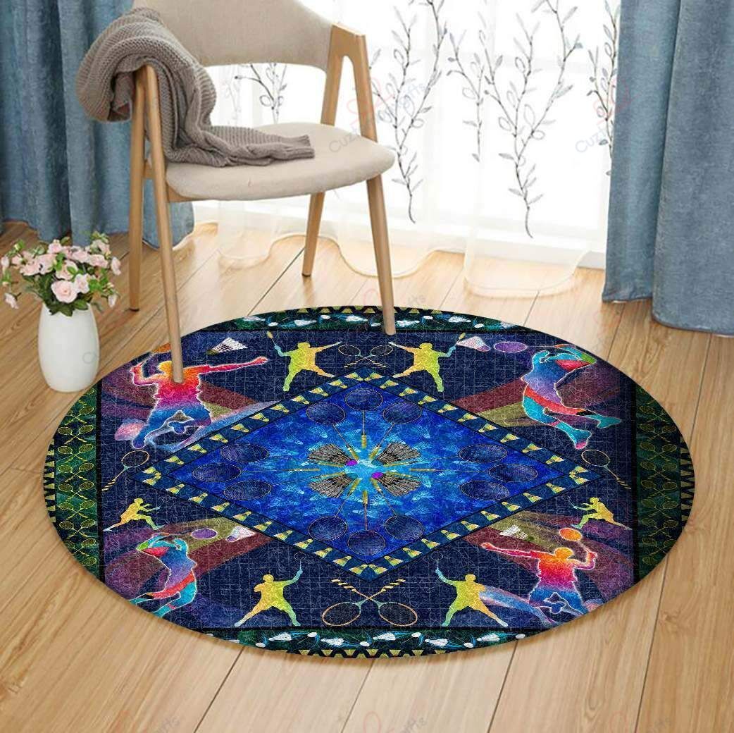 Love Badminton Round Carpet Floor Rug Living Room Bedroom Decor Round Area Rug Carpet Love Badminton Round Carpet Floor Rug Living Room Bedroom Decor Round Area Rug Carpet
