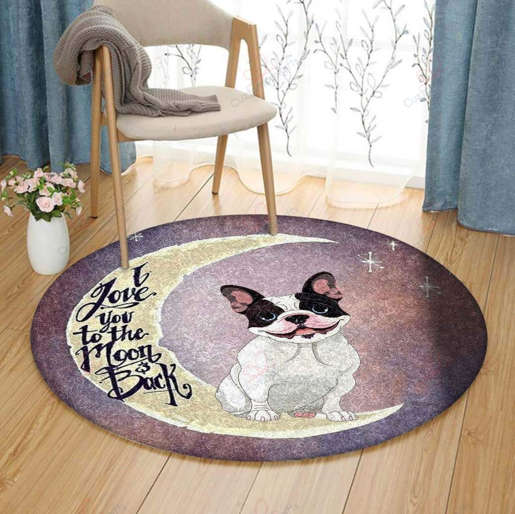 Love Boston Terrier Round Carpet Floor Rug Living Room Bedroom Decor Round Area Rug Carpet Love Boston Terrier Round Carpet Floor Rug Living Room Bedroom Decor Round Area Rug Carpet