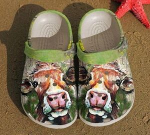 Love Cow Art Crocs Crocband Clog Clog Comfortable For Mens And Womens Classic Clog Water Shoes Comfortable