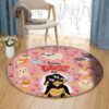 Love Dogs Round Carpet Floor Rug Living Room Bedroom Decor Round Area Rug Carpet