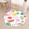 Love Fruit Round Flamingo Round Carpet Floor Rug Living Room Bedroom Decor Round Area Rug Carpet