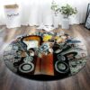 Love Music 3 Round Carpet Floor Rug Living Room Bedroom Decor Round Area Rug Carpet