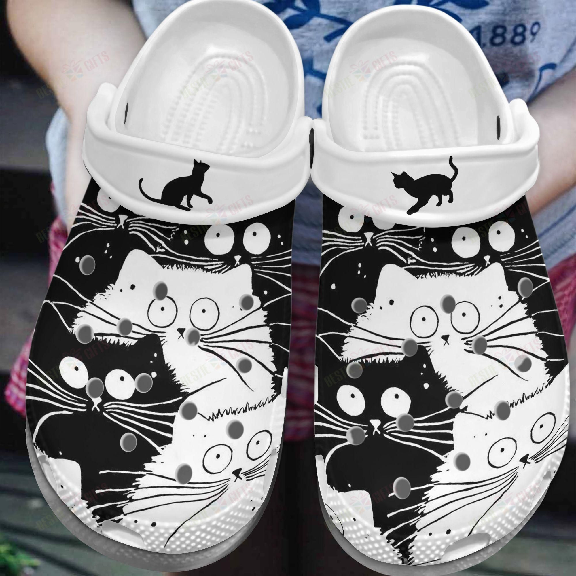 Love My Black Cat Crocs Clog Classic Clog Shoes Love My Black Cat Crocs Clog Classic Clog Shoes