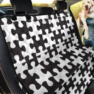 Love Puzzle Black White Car Back Seat Cover Dog Car Seat Covers - c413229b6432