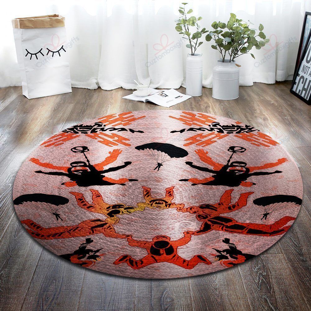 Love Skydiving 1 Round Carpet Floor Rug Living Room Bedroom Decor Round Area Rug Carpet Love Skydiving 1 Round Carpet Floor Rug Living Room Bedroom Decor Round Area Rug Carpet