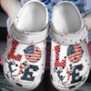 Love Usa Volleyball Shoes Clog – Volleyball Games Sport Crocs Clog Crocbland Clog Birthday Gift For Man Woman