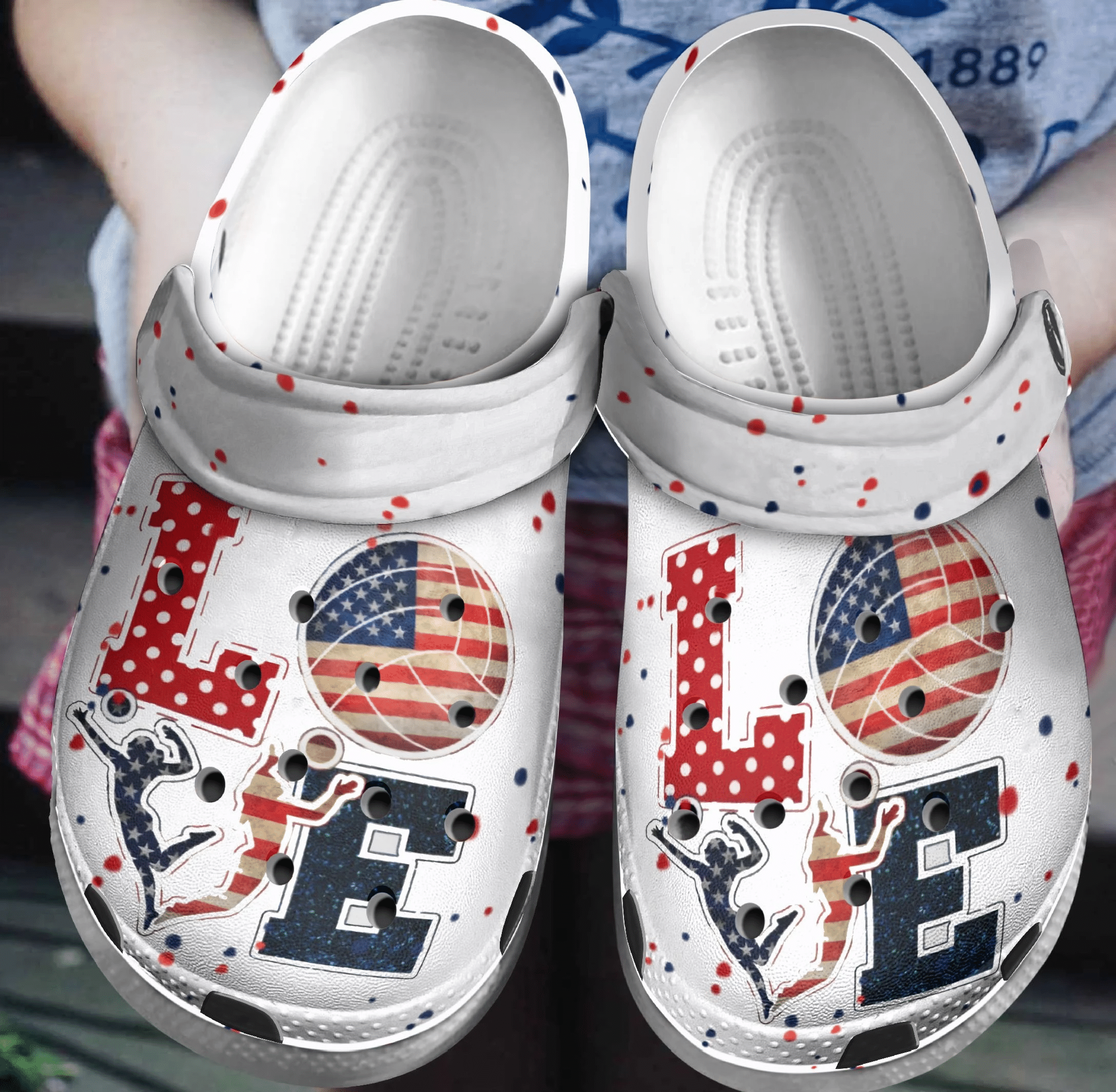 Love Usa Volleyball Shoes Clog – Volleyball Games Sport Crocs Clog Crocbland Clog Birthday Gift For Man Woman Love Usa Volleyball Shoes Clog – Volleyball Games Sport Crocs Clog Crocbland Clog Birthday Gift For Man Woman