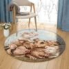 Love Will Keep Us Together Round Carpet Floor Rug Living Room Bedroom Decor Round Area Rug Carpet