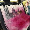 Lovely Belgian Malinois On Pink Car Back Seat Cover Dog Car Seat Covers - 59abb6ddfffe