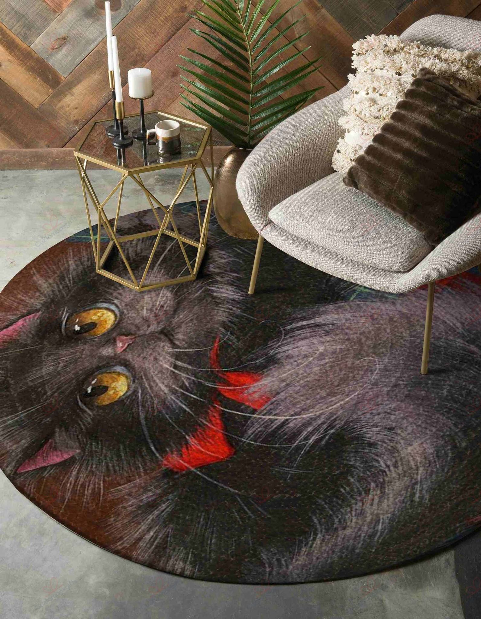 Lovely Cat Round Carpet Floor Rug Living Room Bedroom Decor Round Area Rug Carpet Lovely Cat Round Carpet Floor Rug Living Room Bedroom Decor Round Area Rug Carpet