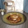 Lovely Cat Round Carpet Floor Rug Living Room Bedroom Decor Round Area Rug Carpet