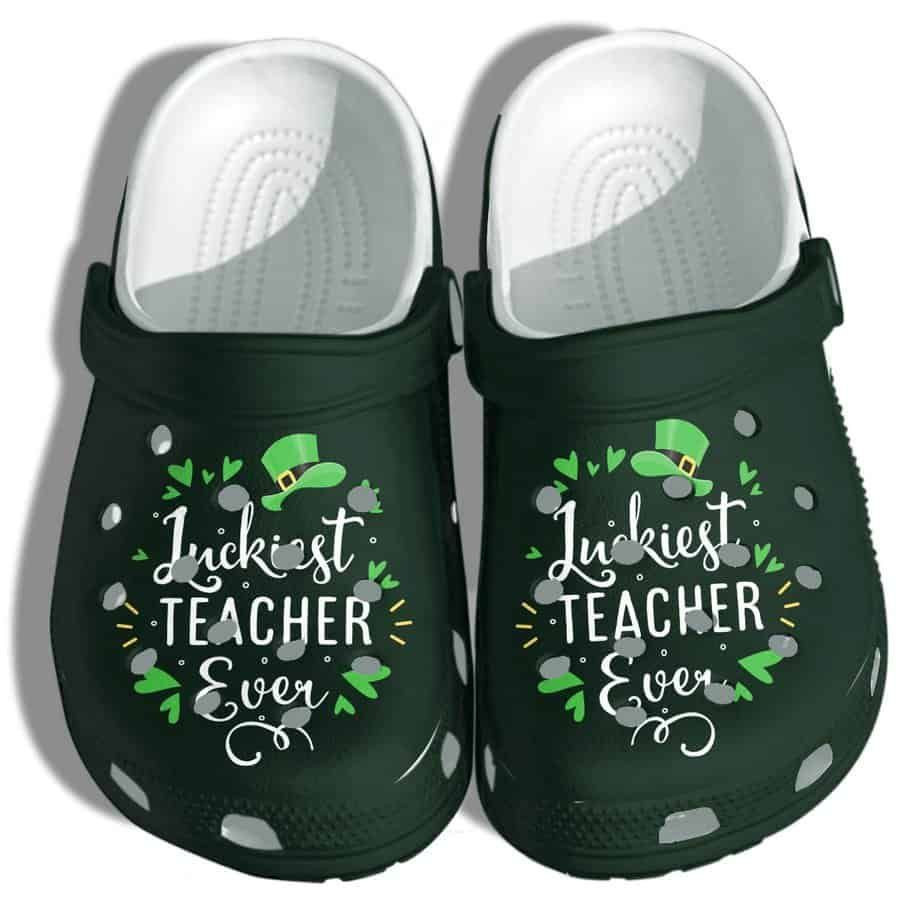 Luckiest Teacher Ever Shoes Crocs Clog Funny Irish Teacher – Funny Shoes Patricks Day Gifts For Mens And Womens Luckiest Teacher Ever Shoes Crocs Clog Funny Irish Teacher – Funny Shoes Patricks Day Gifts For Mens And Womens