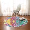 Madness Mandala Round Carpet Floor Rug Living Room Bedroom Decor Round Area Rug Carpet