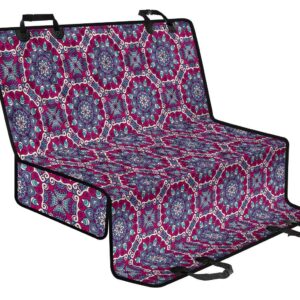 Magenta Mandala Bohemian Pattern Print Pet Car Back Seat Cover - 0ccbcfbe7836