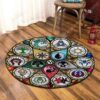 Magic Gathering Round Carpet Floor Rug Living Room Bedroom Decor Round Area Rug Carpet