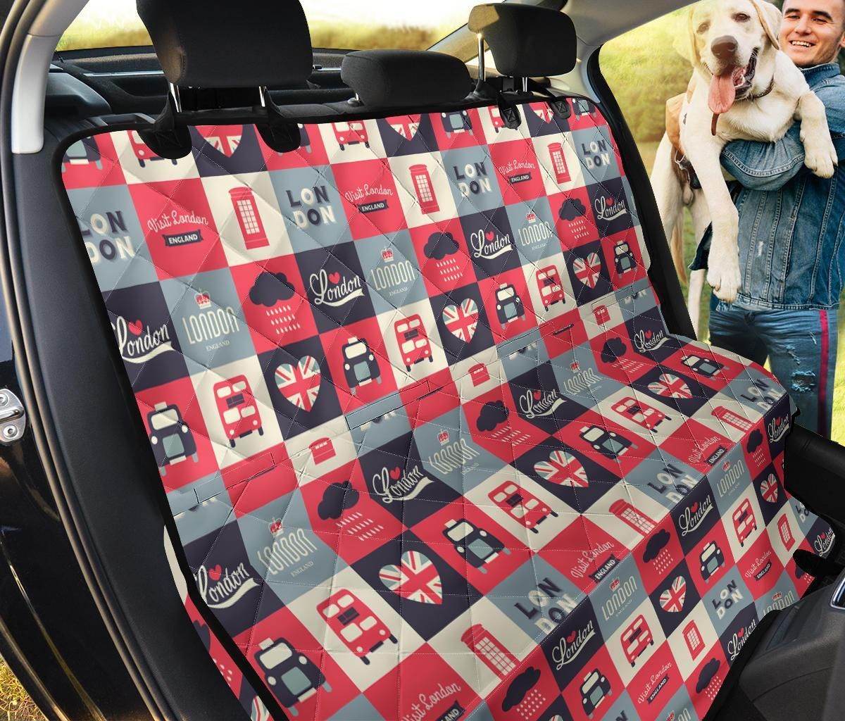 Magic London Lover Pattern Car Back Seat Cover Dog Car Seat Covers - 0bdba42c9502 Magic London Lover Pattern Car Back Seat Cover Dog Car Seat Covers - 0bdba42c9502