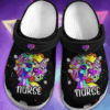 Magical Nurse Black Queen Crocs Clog Shoes – Beautiful Educated Crocs Clog Crocbland Clog Birthday Gift For Woman Girl Daughter Sister Friend