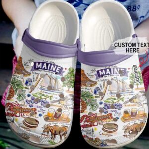 Maine Personalized Crocs Clog Clog Shoes