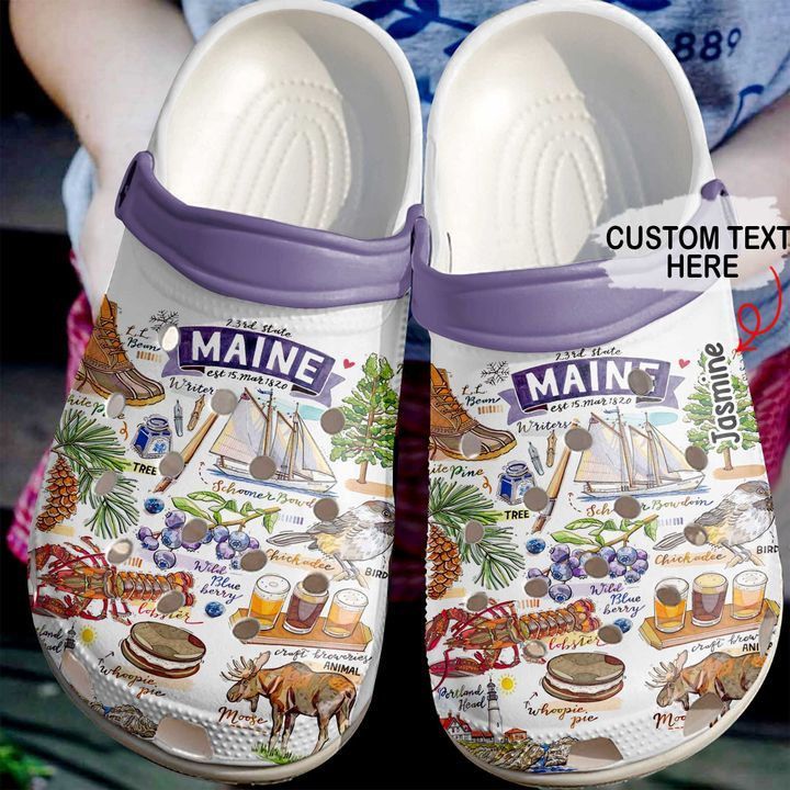 Maine Personalized Crocs Clog Clog Shoes Maine Personalized Crocs Clog Clog Shoes