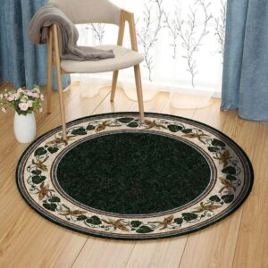 Maize Round Carpet Floor Rug Living Room Bedroom Decor Round Area Rug Carpet